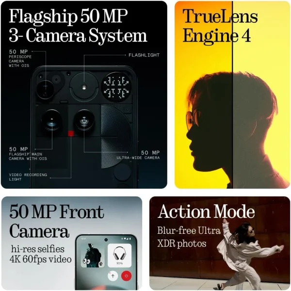 Nothing Phone 3 16GB/512GB With Free Nothing Ear - Black - Image 3