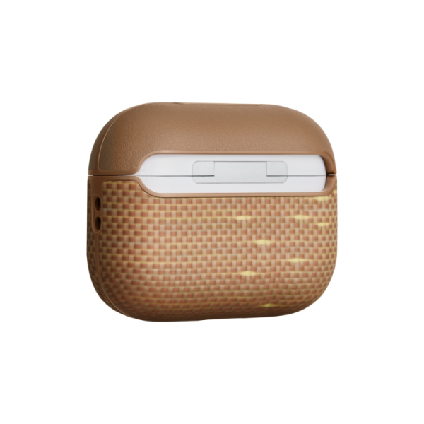 AirPods Pro 3 Pitaka Aramid Fiber Magnetic Case - Golden Glint - Image 8