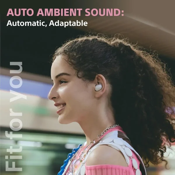 Sony Linkbuds Fit WF-LS910 Earbuds - Black - Image 2