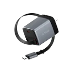 Taar OMI 45W with Retractable USB-C Cable - Black