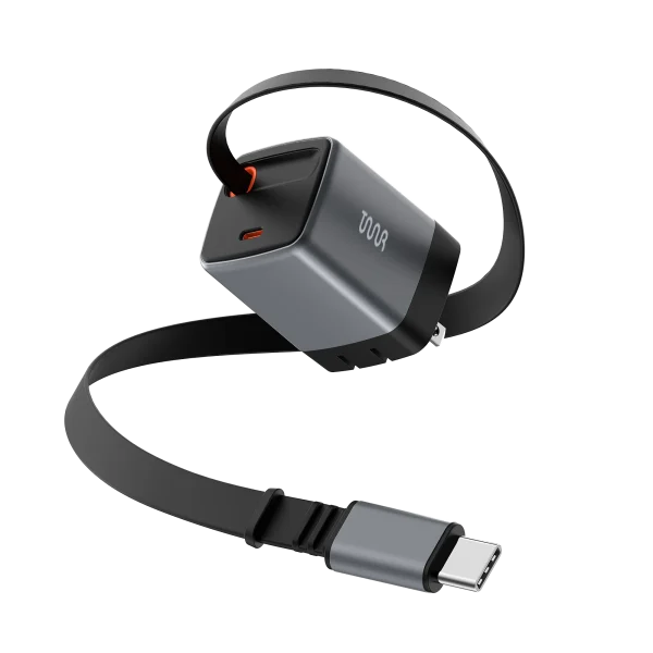 Taar OMI 45W with Retractable USB-C Cable - Black - Image 3