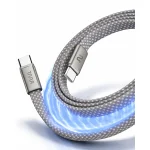 Taar SnapX 100W Magnetic USB-C  to USB-C Cable - Grey