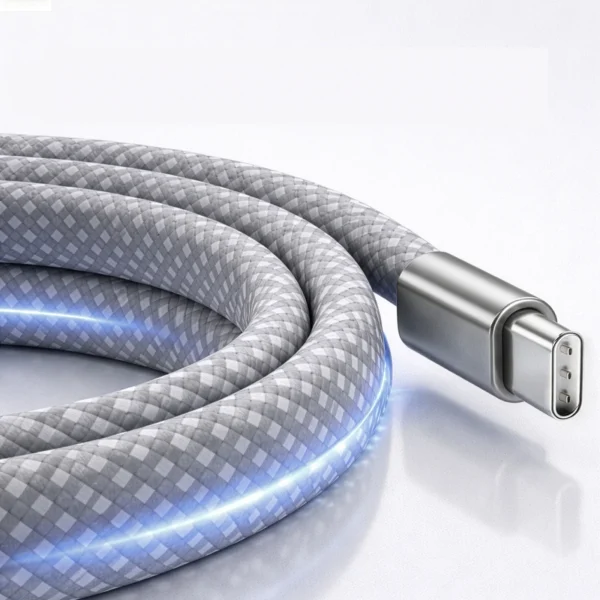 Taar SnapX 100W Magnetic USB-C  to USB-C Cable - Grey - Image 4
