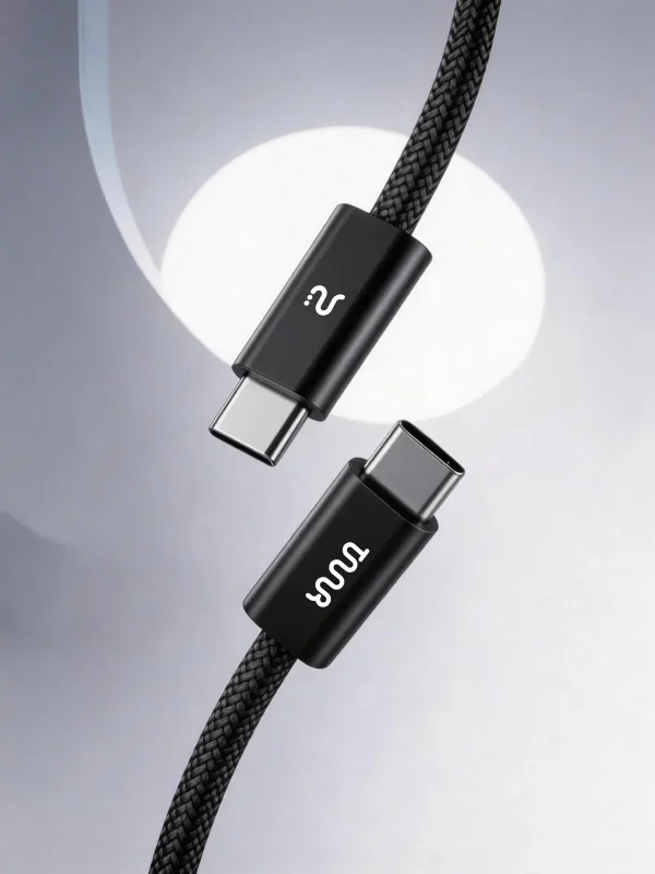 Taar Zeno 240W USB-C  to USB-C Cable - Black - Image 3
