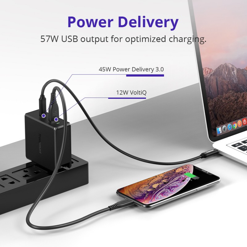 wcp03 57w usb c pd 30 wall chargerVV