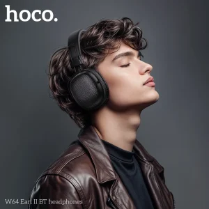 Hoco W64 Earl Ⅱ Wireless Headphones - Black - Image 2