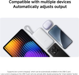 Xiaomi Power Bank 20000mAh Integrated Cable - Dark Grey - Image 5