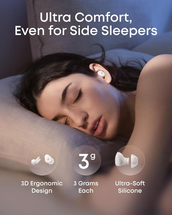 Anker Soundcore Sleep A30 Earbuds - White - A3954H21 - Image 5