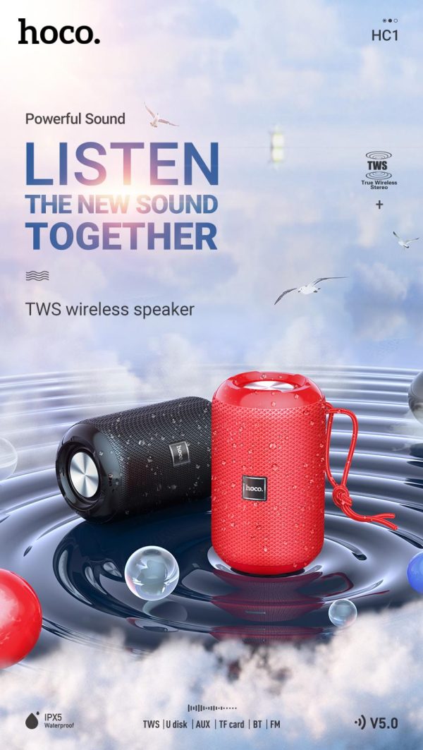 Hoco HC1 Trendy Sound Sports Speaker - Green - Image 3