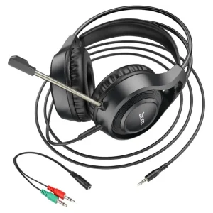 Hoco W106 Tiger Gaming Headphones - Black - Image 4