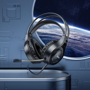 Hoco W106 Tiger Gaming Headphones - Black - Image 2
