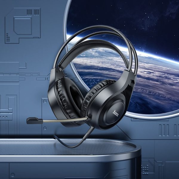 Hoco W106 Tiger Gaming Headphones - Black - Image 2