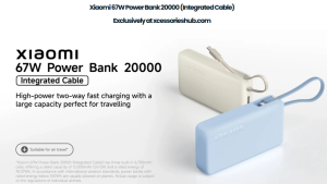 Xiaomi 67W Power Bank 20000mAh Integrated Cable - Ice Blue - Image 2