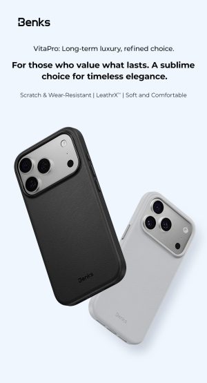 iPhone 17 Pro Max Benks VitaPro Leather Case - Blue - 6948005959791 - Image 3
