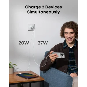 Anker 523 Nano 3 47W Charger - White - A2039J21-1 - OP - Image 2