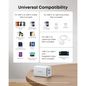 Anker 523 Nano 3 47W Charger - White - A2039J21-1 - OP - Image 4