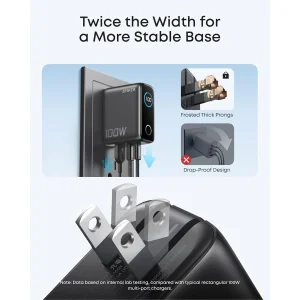 Anker 100W 3 Ports Charger - Dark Grey - B2697JZ1- OP - Image 5