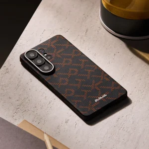 Galaxy S26 Ultra Pitaka Ultra Slim Case - Leaping Orange Black - Image 4