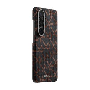 Galaxy S26 Ultra Pitaka Ultra Slim Case - Leaping Orange Black - Image 5