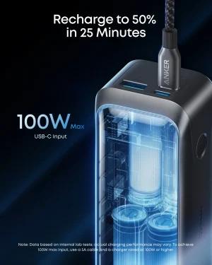 Anker 220W Prime 20000mAh Power Bank - Black - A110BH11 - OP - Image 3
