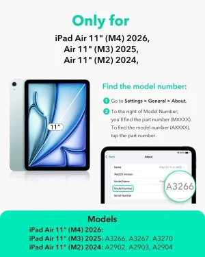 iPad Air 11 M4 / M3 / M2 iPad Air 5th Gen M1 / iPad Air 4th Gen A14 Bionic ESR UltraFit Classic Screen Protector Best Price in Pakistan