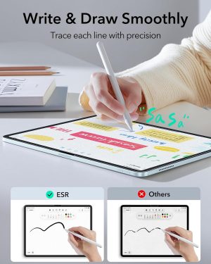 iPad 11 Gen A16 / 10 Gen A14 ESR UltraFit Paper Feel Tempered Glass - 2 Pack - Image 3