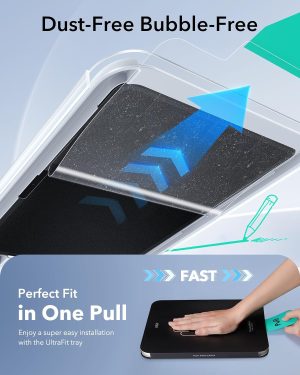 iPad 11 Gen A16 / 10 Gen A14 ESR UltraFit Paper Feel Tempered Glass - 2 Pack - Image 4