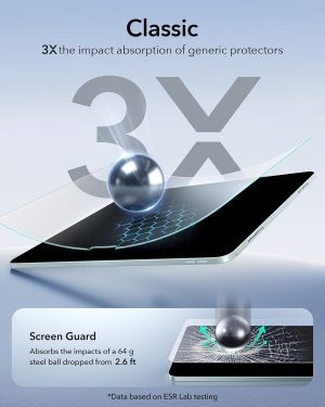 iPad 11 Gen A16 / 10 Gen A14 ESR UltraFit Paper Feel Tempered Glass - 2 Pack - Image 5