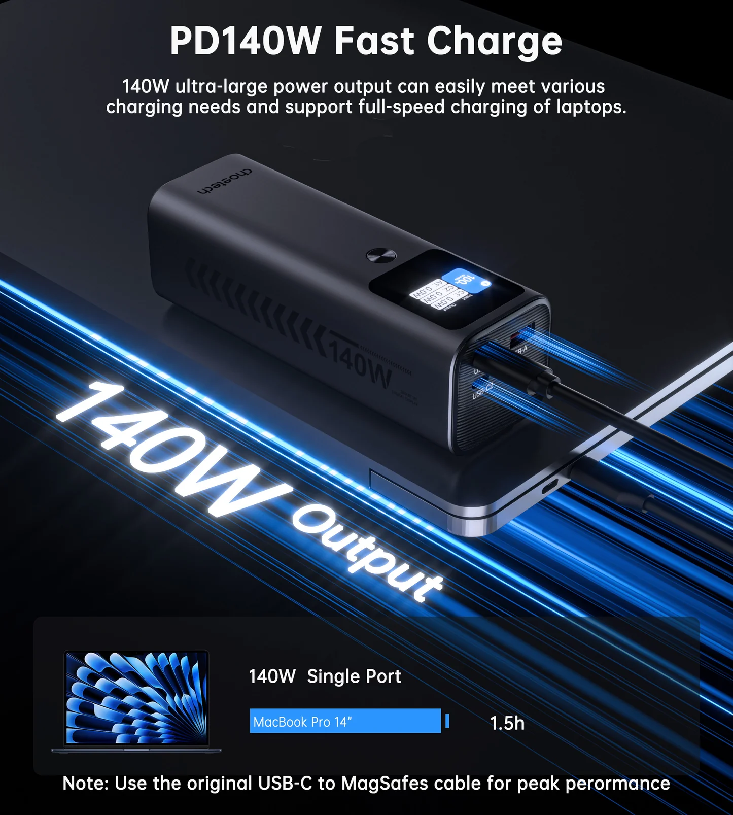 Choetech 27000mAh 140W PD3.1 7