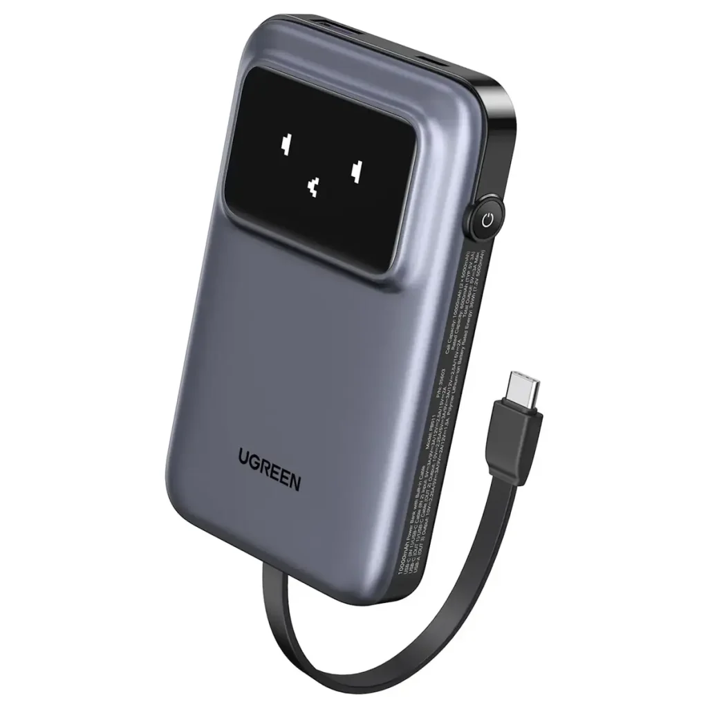 Ugreen 35603B 10000mAh 30W Power Bank Built-in USB-C Cable Best Price in Pakistan