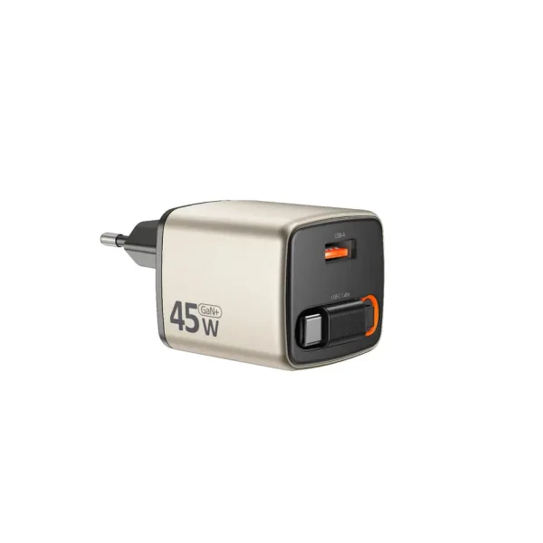 micropack-mwc-245- 1 Micropack MWC-245 45W Wall Charger with Retractable Cable Best Price in Pakistan