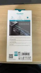 Choetech 100W 20000 mAh PowerLeap Power Bank - B1012 box back side