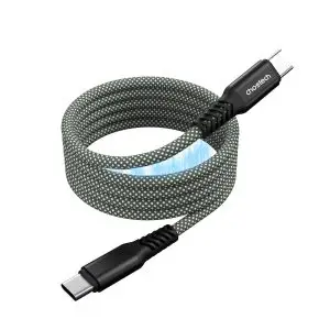 choetech 100w Magentic braided usb c cable green